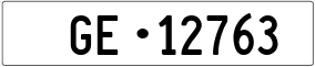 Trailer License Plate
